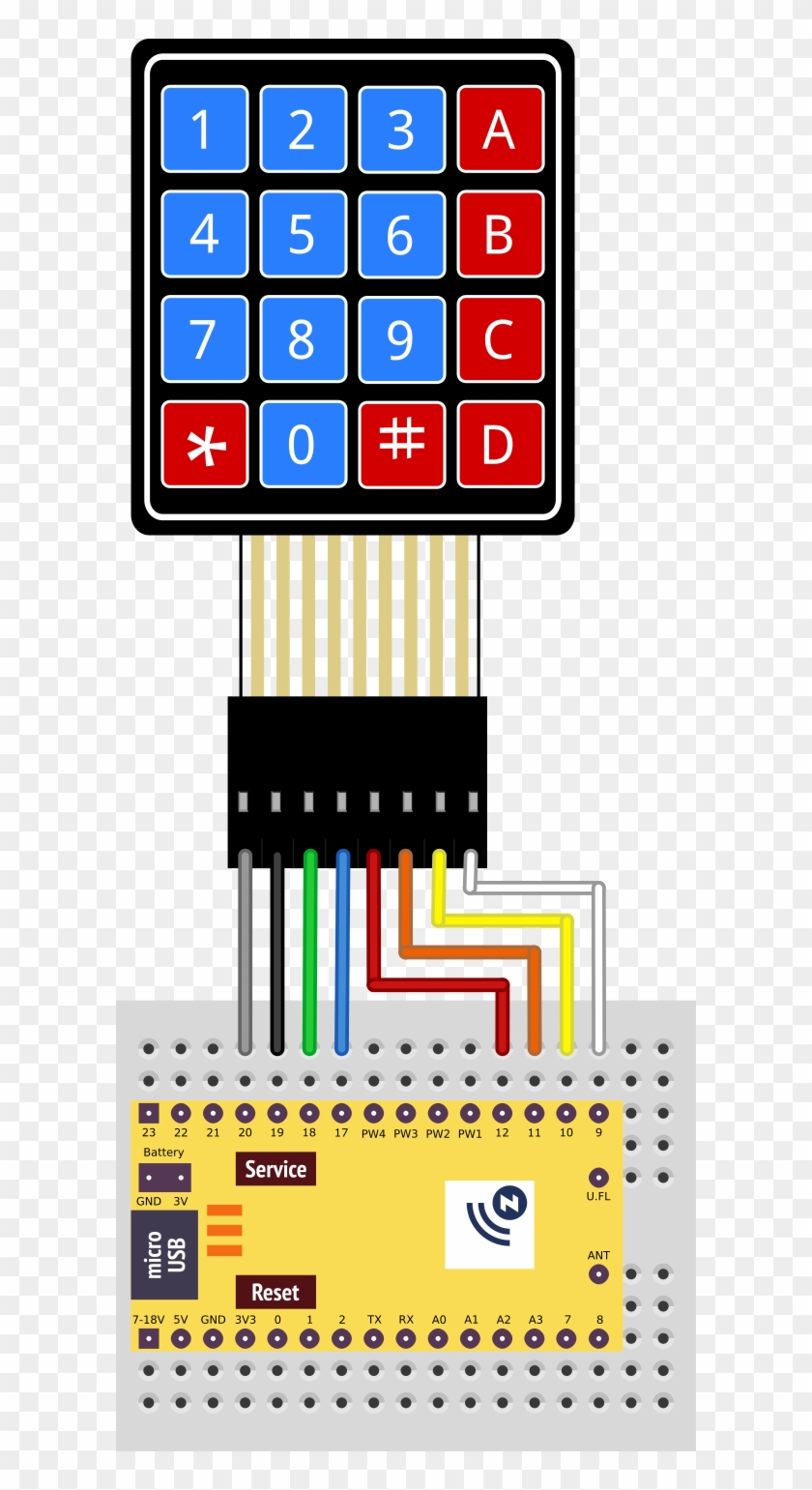 Fritzing Repo/projects/z/z Wave Secure Keypad - Keypad Fritzing Download #1692733