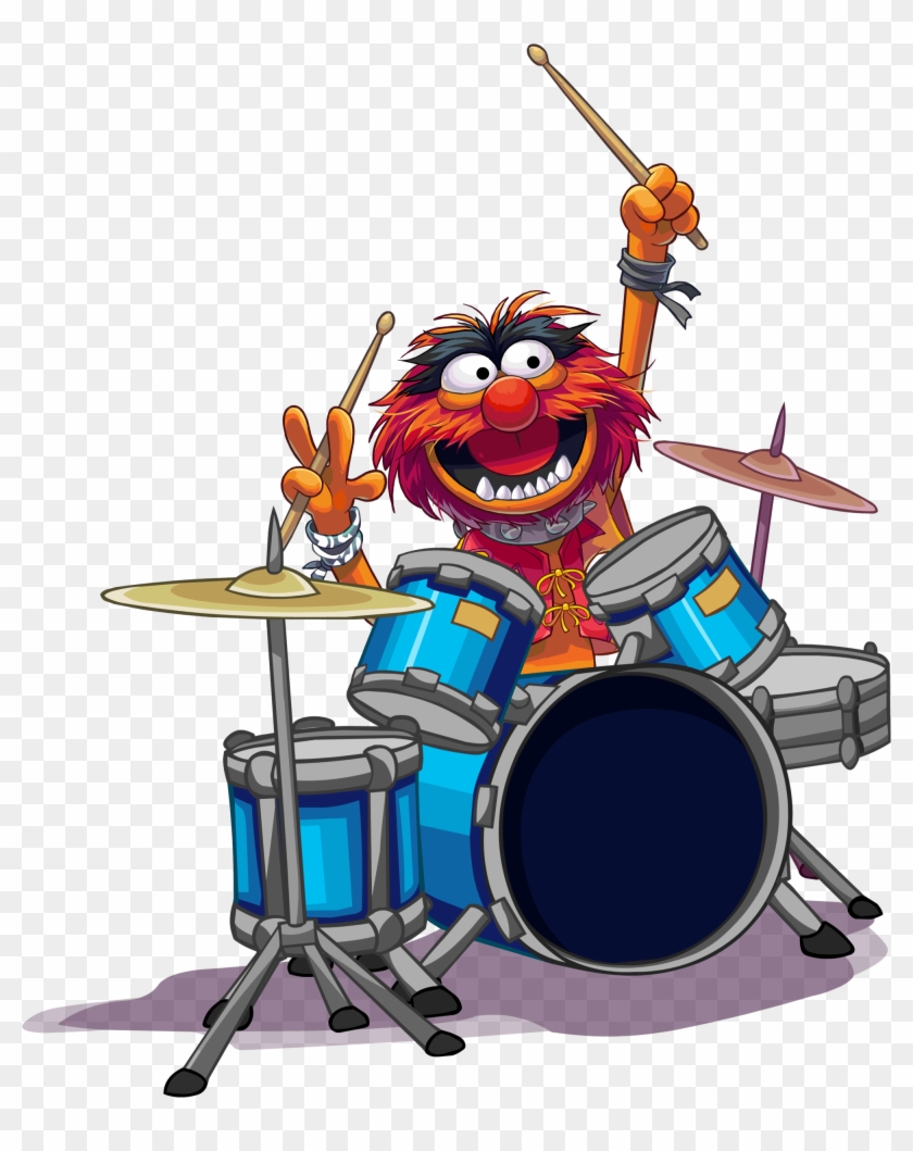 Drum Club Penguin Wiki - Animal Muppets Drums #1692803