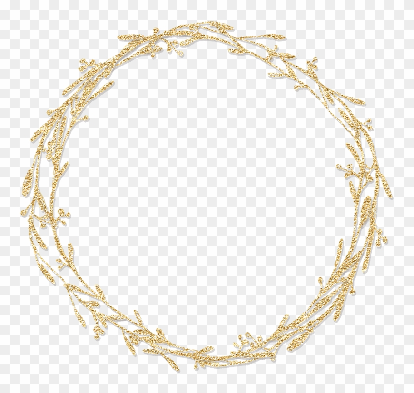 #branches #glitter #gold #wreath #frame #freetoedit - Bracelet #1692850