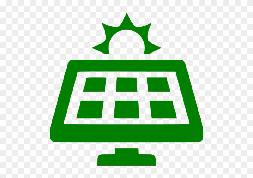 Solar Panel Icon Green #1692909