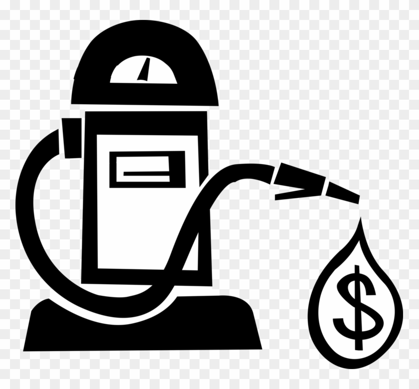 Vector Illustration Of Financial Costs Of Fossil Fuel - Vector Illustration Of Financial Costs Of Fossil Fuel #1692990