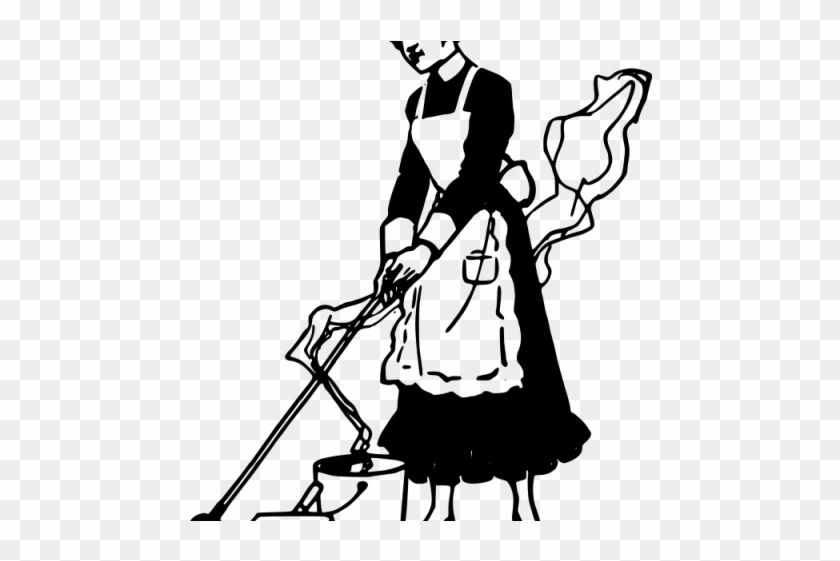 Maiden Clipart Black And White - Housekeeping Black And White #1693094