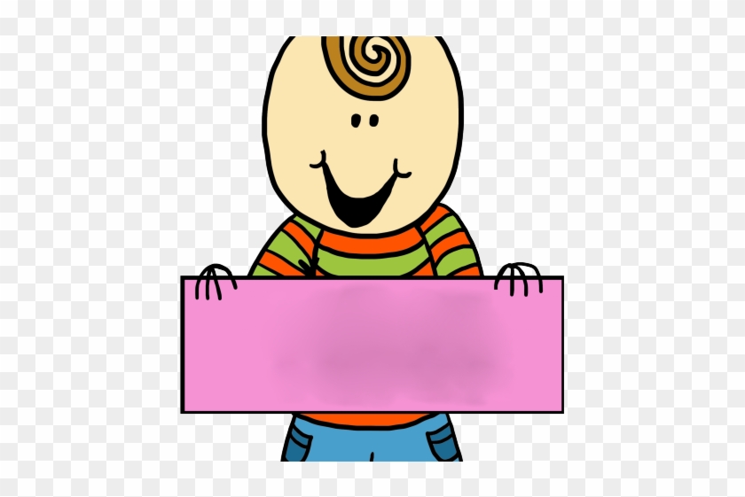 Geometry Clipart Preschool Shape - صور طفل يحمل لافتة #1693108