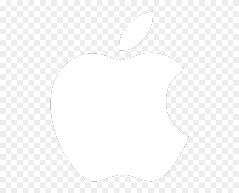 White Apple Logo On Black Background Clip Art At Clkercom - Iphone White  Logo Png - Free Transparent PNG Clipart Images Download