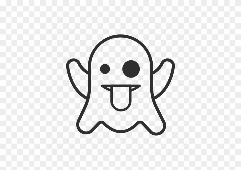 Monster Spirit Teasing Tongue Transparent Background - Ghost Icon Png Transparent #1693238