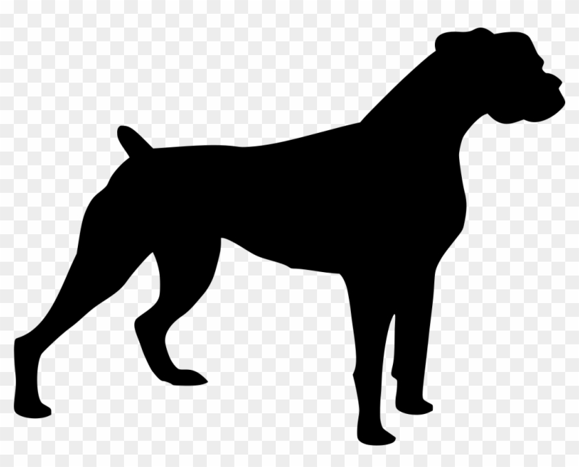 Info - Boxer Dog Silhouette Vector Free #1693247