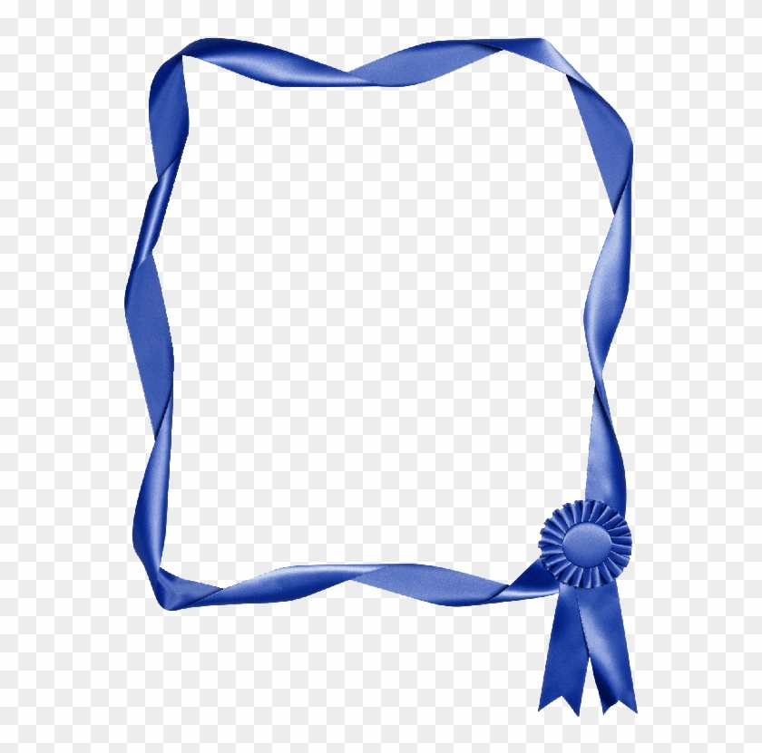 Clipart Eps - Blue Ribbon Border Clip Art #1693307