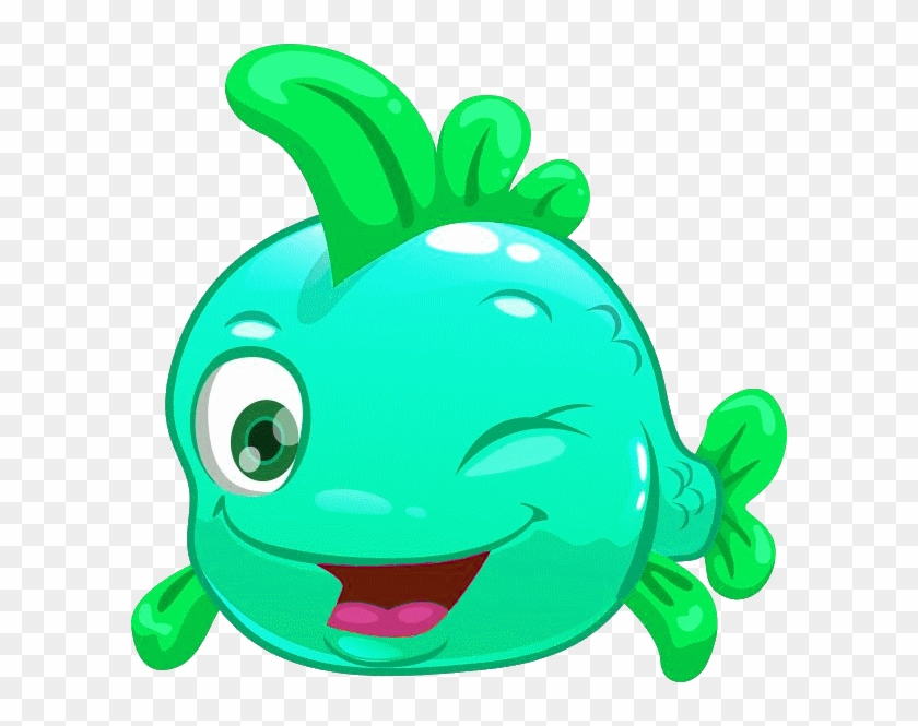 Poisson Vert Clin D'oeil - Smiley Poisson #1693441