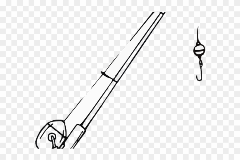 Fishing Rod Clipart Sketch - Fishing Rod #1693495