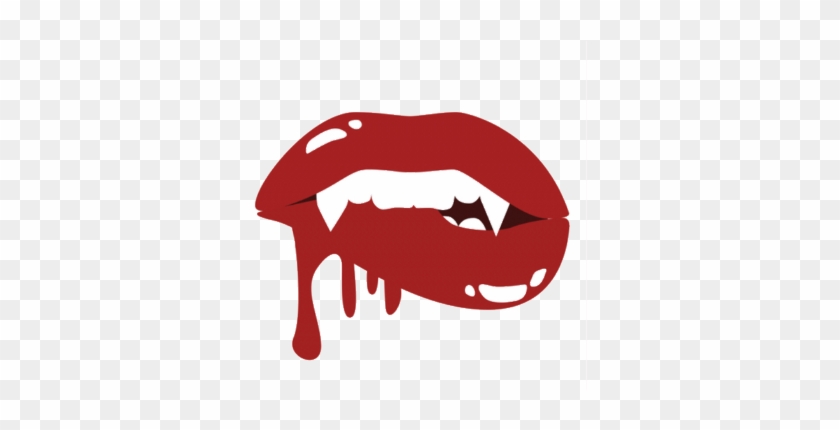 Vampire Biting Lips #1693512