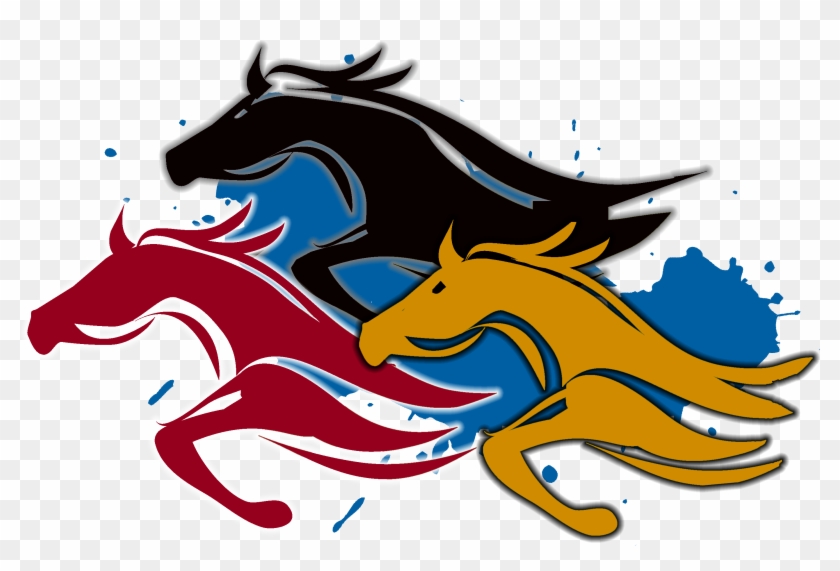 Mustang Clipart Central Middle School - Horse Racing #1693630
