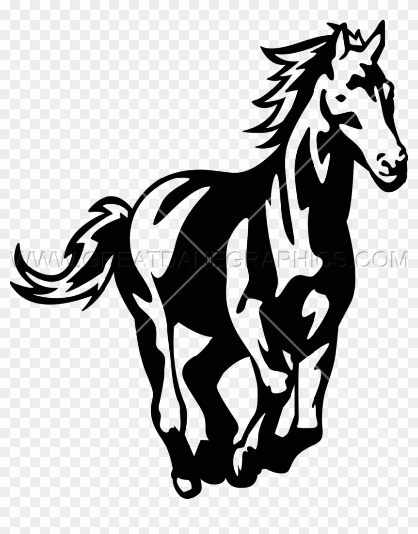 Horse Production Ready Artwork For T Shirt Ⓒ - Horse #1693641