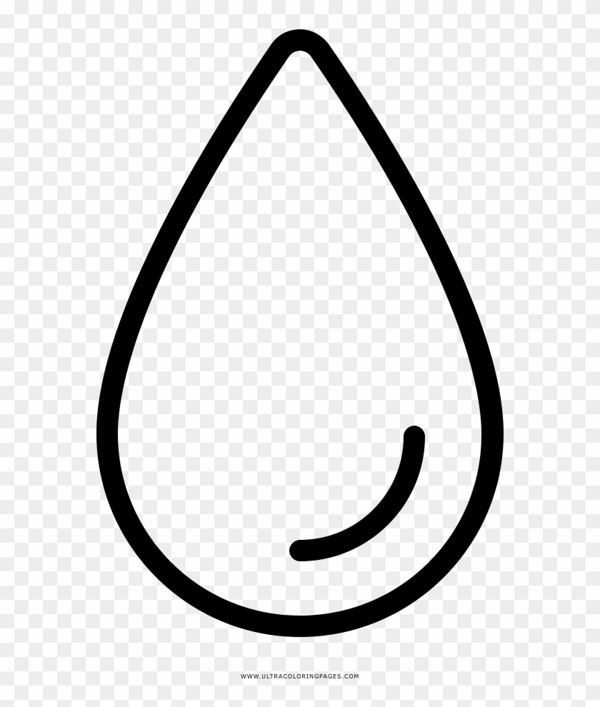 Water Drop Coloring Page - Line Art #1693678
