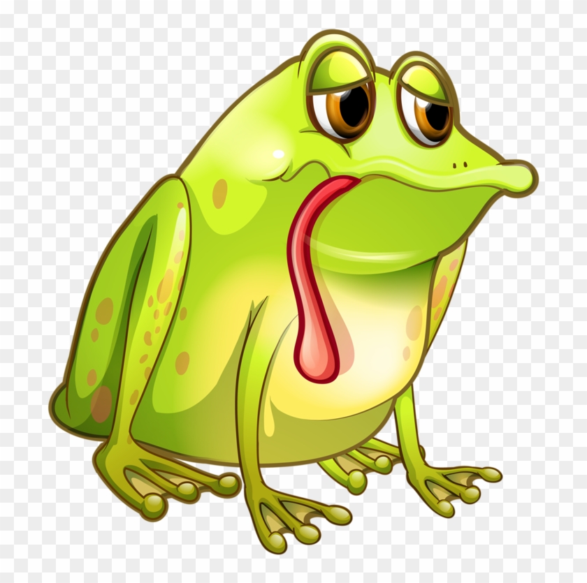 Frog Clipart Evil - Tired Cartoon Frogs #1693689