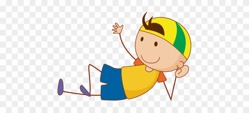 Laying Down - Cartoon Child Laying Down - Full Size PNG Clipart Images