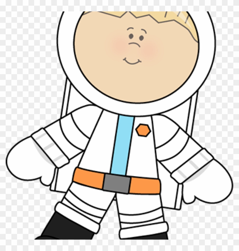 Astronaut Clipart Floating Astronaut Clip Art School - Boy Astronaut Coloring Page #1693784