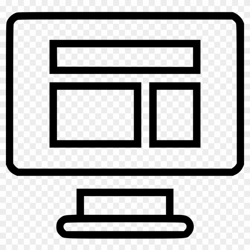 Clipart Library Stock Mac Vector Wireframe - Wireframes & Mockups Icon #1693926