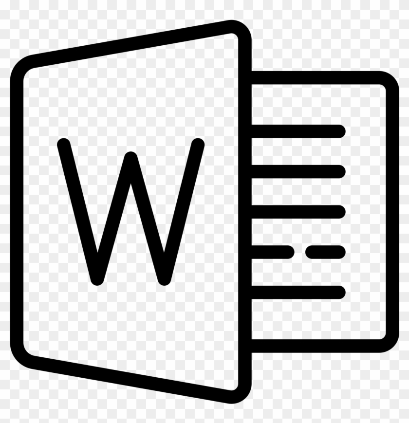 Ms Windows Clipart Microsoft Word - Ms Excel Icon Black And White #1693993