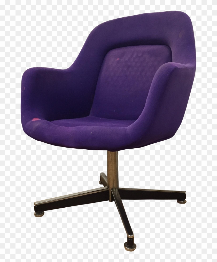 Office Chair Cushion Transparent Background - Purple Desk Chair No Wheels -  Free Transparent PNG Clipart Images Download