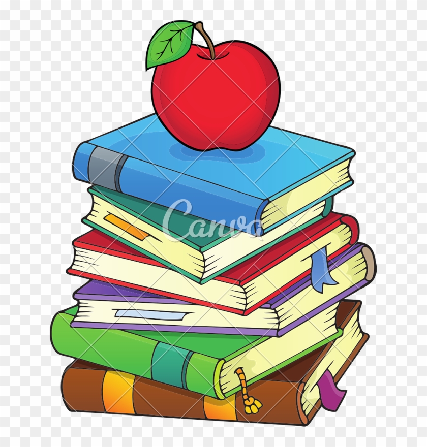Stack Of Books Icon - Vector Graphics #1694129