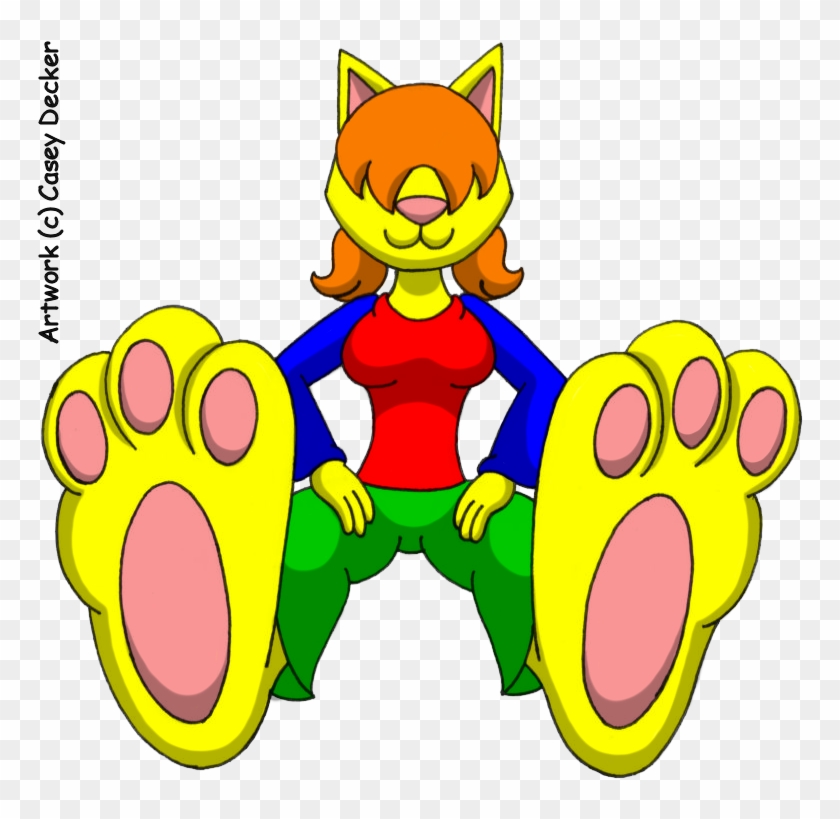 Avery Cat Foot Tease By Caseydecker - Cartoon #1694336