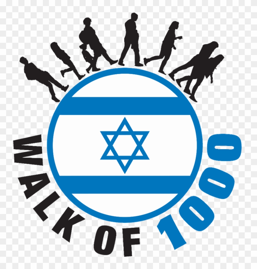 The Walk For Israel, Part Of The Yom Haatztmaut Celebration, - Israel Flag #1694501