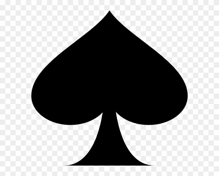 Carte De Pica 2 Clip Art - Spade Black #1694609