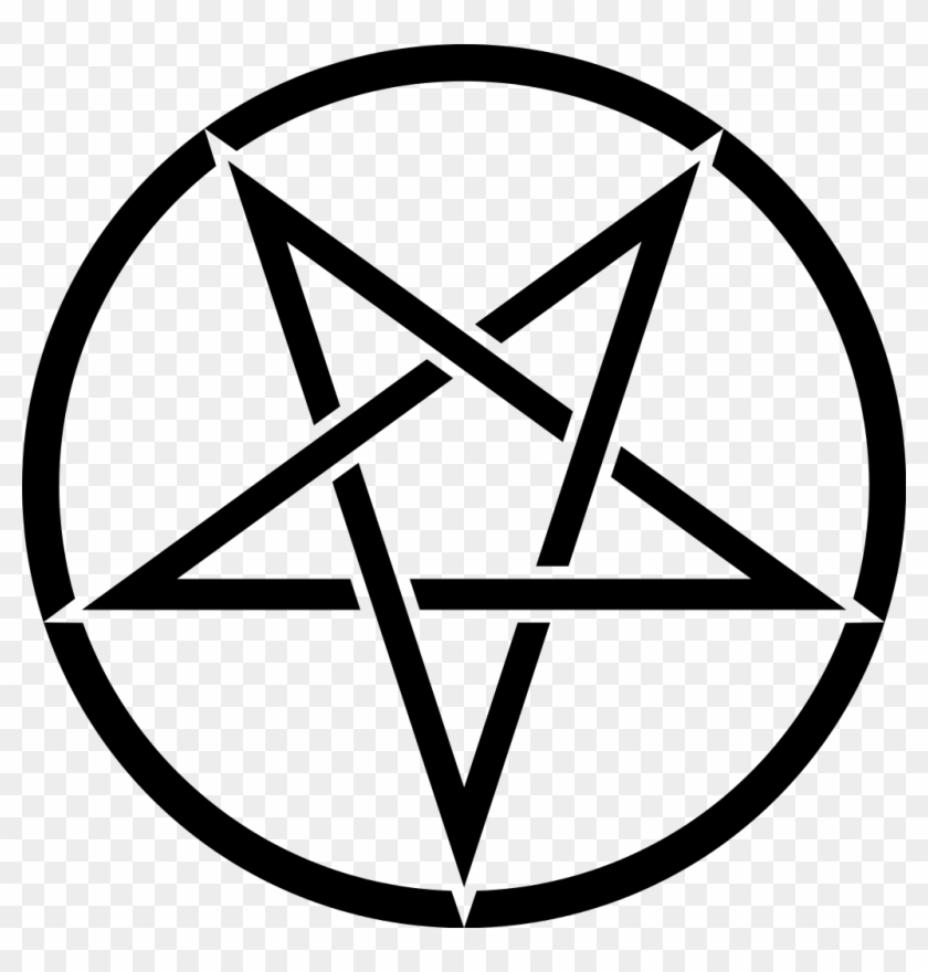 1024px Inverted Pentagram Svg - Inverted Pentagram #1694645