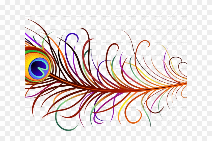 Ink Clipart Peacock Feather - Peacock Feather Png Clipart #1694875