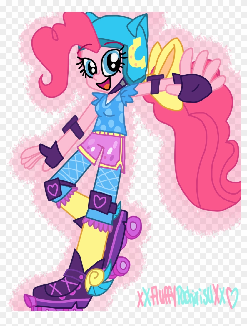 Xxfluffypachirisuxx Friendship Games Roller Derby Pinkie - Cartoon #1694977