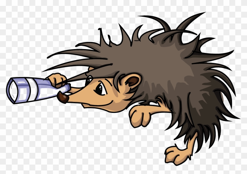 Hedgehog Mascot For Seo - Cartoon #1695037