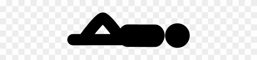 Sleeping Stick Figure Clipart - Lying Person Icon Png #1695061