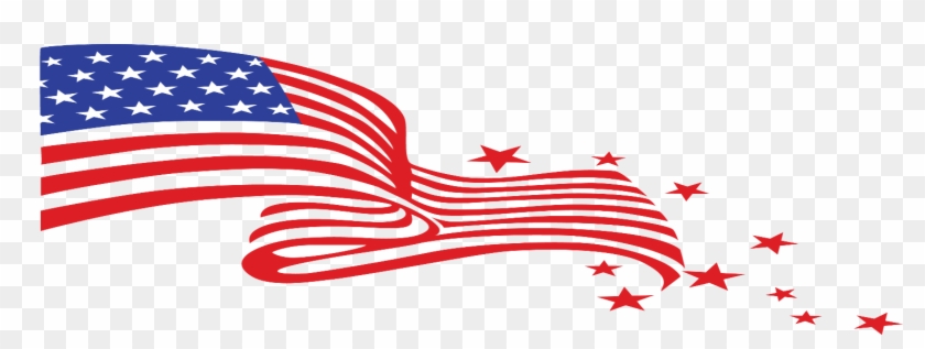 Picture - Clip Art Transparent American Flag #1695106