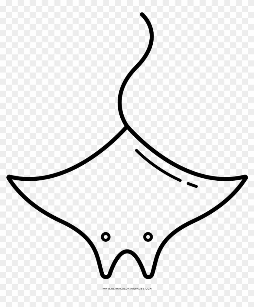 Manta Ray Coloring Page - Arraia Desenho Para Colorir #1695188