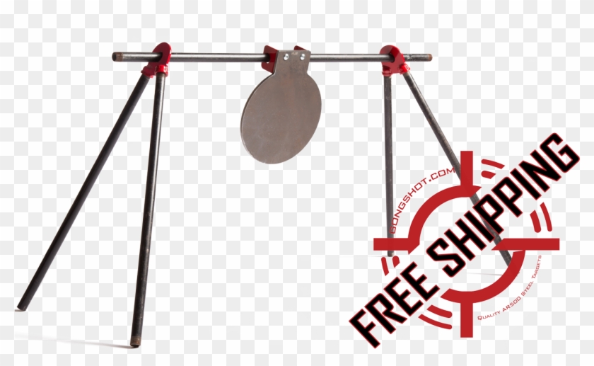 Ar500 Hanging Target With Leg Brackets - Seventh Chords #1695262