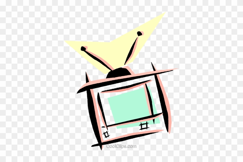 Television With Rabbit Ears Royalty Free Vector Clip - Television With Rabbit Ears Royalty Free Vector Clip #1695264