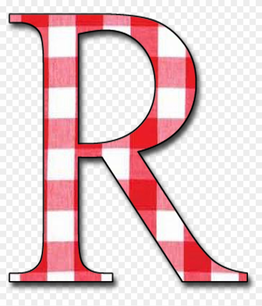 Granny Enchanted Blog Red Gingham Free Scrapbook Png - Letter R No Background #1695354