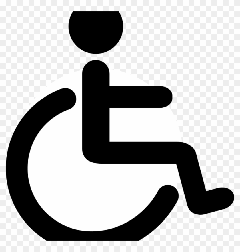 Wheelchair Clipart Search Results For Wheelchair Clipart - Handicap Piktogram #1695378