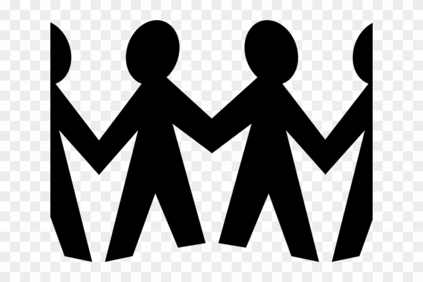 Family Clipart Transparent Background - Stick Person Holding Hands Clipart #1695402