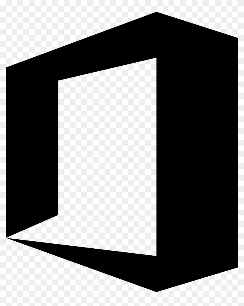 Free Download Official Logo - Microsoft Office Icon Black #1695442