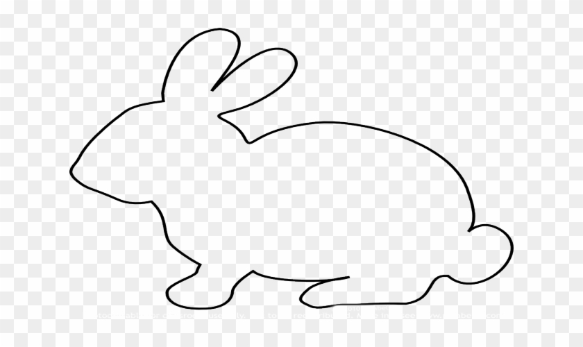 Bunny Cut Out Clipart Easter Bunny Rabbit Clip Art - Rabbit Template #1695799