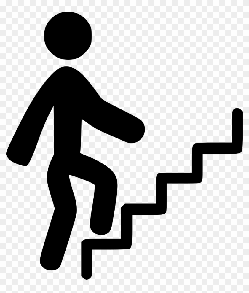 Human Clipart Climbing - Icon Stairs #1695817