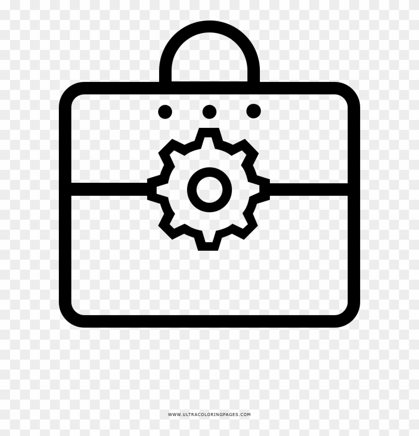 Tool Box Coloring Page - Vector Graphics #1695884