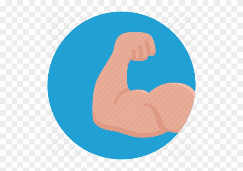 Strength Icon Clipart Muscle Strength Training Bodybuilding - Fitness Round Icon #1695954