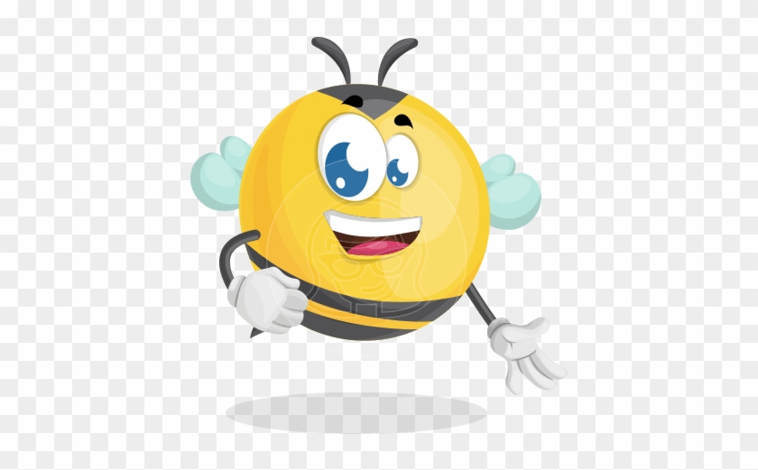 Simple Style Bee Cartoon Vector Character Aka Mr - Bubble Bee #1696040