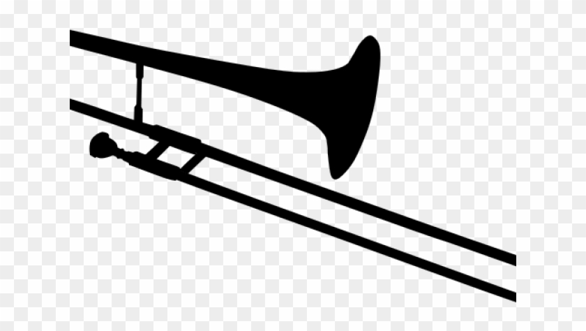 Trombone Clipart Band Instrument - Music Instruments Silhouette Png #1696057