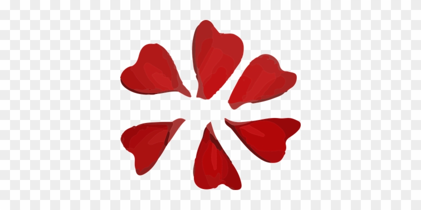 Flower, Petals, Red, Petals, Petals - Petali Disegno #1696110