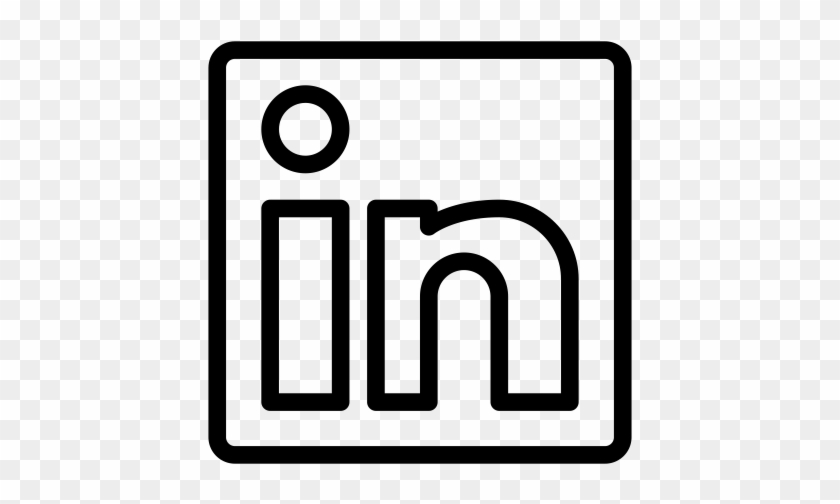 Temporary Business, Communication, Connected, Creative, - Linkedin Icon Outline Png #1696422