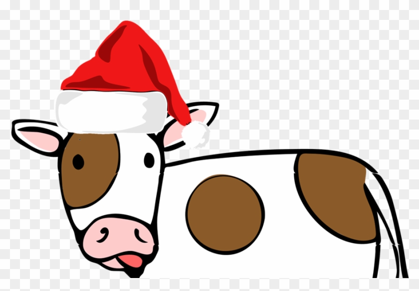 This Christmas Will Be My Second One Without Meat - Cow Cartoon #1696588