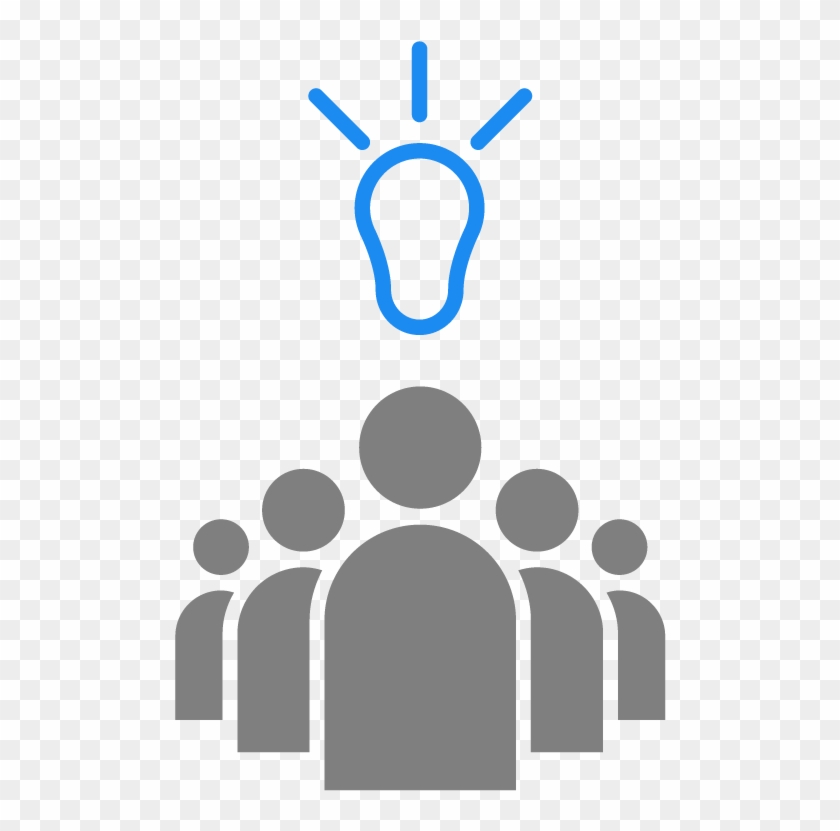 Bulb And People - Community Icon #1696625